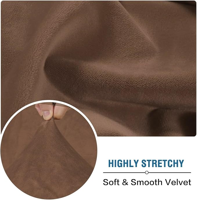 H.VERSAILTEX Velvet Stretch Individual Chaise Cover Sectional Couch Covers - Image 5