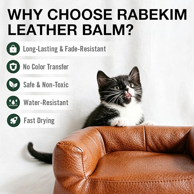 Black Leather Repair Kit, Leather Recoloring Balm – Restore & Repair Faded - Image 6