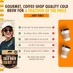 GRADY'S COLD BREW, French Vanilla, 100% Arabica Ground Coffee & Chicory Pouches, All-in-One Cold Brew Kit with 12 Easy-to-Brew Bags, Makes 36 Drinks