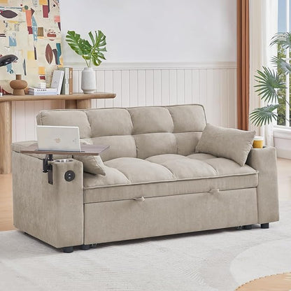 Auvsoce 65" Loveseat Sofa, Modern Couches - Image 3