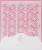 Large Cake Decorating Stencil (FANSA) Fan Art Deco Pattern