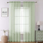 Light Green Sheer Curtains 90 Inches Long 2 Panels, Modern Light Filtering by Lecloud