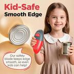 One Touch Electric Can Opener Open Almost Can with Smooth Edge, Electric Can Openers for Kitchen Food-Safe Magnetic Catches Cover, Electric Can Opener for Seniors, Arthritis and Chef