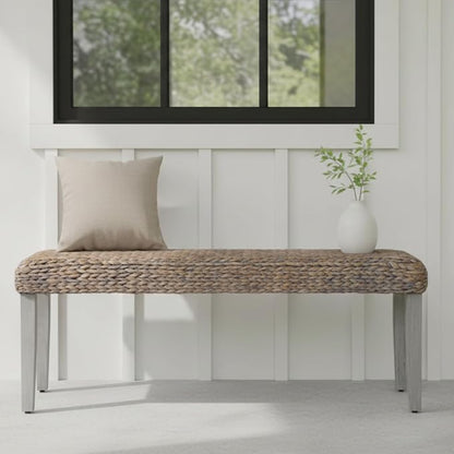 Solid Wood Acacia Indoor Bench - Image 5