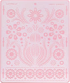Cake Stencil for Buttercream Cake, Royal Icing, Ganache, Painting, Art and Crafts (Loretta)