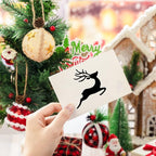 100 Pcs Stencils for Painting on Wood Reusable Stencil Crafts Drawing Templates Holiday Wall Paper for DIY Scrapbook Home 2 x 2 Inch(Santa Style)