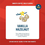 Cameron's Coffee Single Serve Pods, Flavored, Decaf Vanilla Hazelnut, 12 Count (Pack of 6)