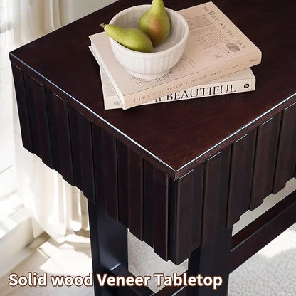 52" Solid Wood Console Table for Entryway, Modern Sofa Table Behind Couch - Image 7