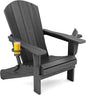 SERWALL Foldable Adirondack Chair, HDPE Adirondack Chair by SERWALL
