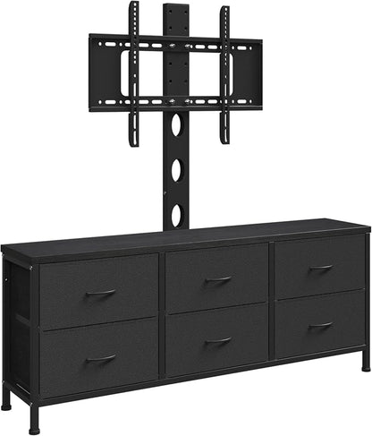 TV Stand with Mount, Fabric Dresser with 6 Drawers - Image 9