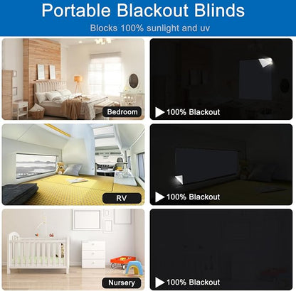 BirdNest 100% Blackout Blind Magnetic Blackout Window Cover 79 x 57Inch - Image 4