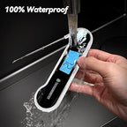 0.5 Sec Instant Read Meat Thermometer Digital with ±0.5℉ Precision, 100% Waterproof Auto Flip Bright LCD Screen, Motion Sensing Food Thermometer for Cooking Kitchen Oven Grill Candy BBQ, White