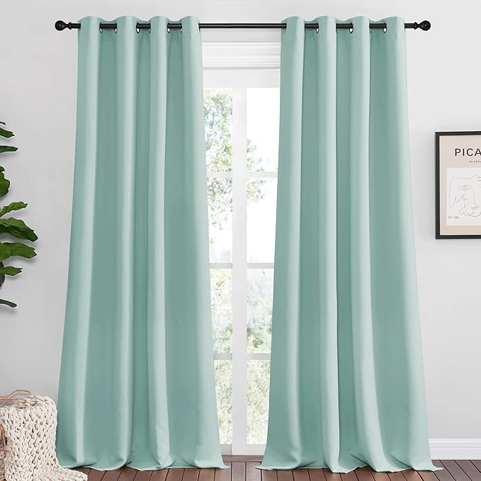 NICETOWN Aqua Blue Blackout Curtains by NICETOWN