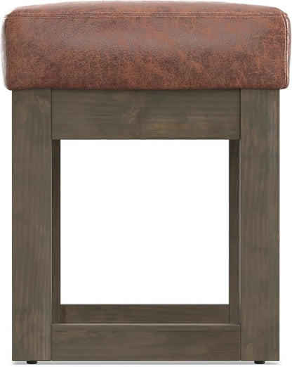 SIMPLIHOME Milltown Small Ottoman Bench - Image 10