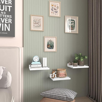 RYOFOBETTO Small Floating Shelf, 6X9 Inches Farmhouse Wall Shelves - Image 5