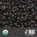 J Mac Botanicals Certified USDA - 100% Organic Dried Elderberries - 1lb Bulk - Non-Irradiated, Non-GMO, Whole Black Elderberry Immune Support - Raw Vegan Sambucus 1 Pound