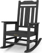 SERWALL Oversized Rocking Chair Outdoor, HDPE Outdoor Rocking Chair by SERWALL