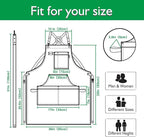 Kitchen Apron, Work Apron, Canvas, Multiple Pockets, Gardening, Painting, BBQ, Artist, Carpenter, Sizes M to XXL, Green
