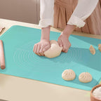 24"X16" Silicone Baking Mat Extra Large Non-stick Pastry Mat with High Edge, Dough Rolling Board for Pastry, Macarons, Pies, Bread, Cookies, Pizza, Fondant, Pasta, Food Grade Silicone Baking Supplies