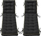 2 Pack 72x21 Inch Folding Chaise Lounge Cushion Quick Dry by AMCATON