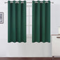Dark Green Bedroom Blackout Curtains/52 x 54 Inch Long/Set of 2 Curtain by Lemomo