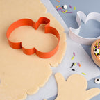 Sweets Indeed Halloween Cookie Cutters with Sprinkle Mix & Candy Eyeballs – 2 oz Sprinkles + 3 Food-Safe Cookie Cutters (Pumpkin, Ghost, Bat) | Halloween Baking & Decorating Kit