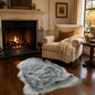 EasyJoy Faux Sheepskin Rug, Fluffy Faux Fur Rug, Ultra Soft Shag Area Rug by EasyJoy