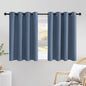 NICETOWN Stone Blue Short Curtains 36 inches Long by NICETOWN