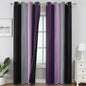 Black and Purple Ombre Blackout Curtains 108 Inch Length | Room Darkening by ESTELARTEXTILER