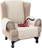 Turquoize 100% Waterproof Wing Chair Cover Wing Armchair Slipcovers Chair Couch by Turquoize