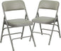 Flash Furniture 2 Pack HERCULES Series Curved Triple Braced & Double Hinged by FlashFurniture