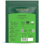 VAHDAM, Decaf Himalayan Green Tea Bags (100 Pyramid Tea Bags) Caffeine Free, Gluten Free | High Grown Decaf Green Tea | Resealable Ziplock Pouch | Pyramid Tea Bags