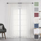 Chyhomenyc Ivory Sheer Curtains 108 Inch Long 2 Panels Set | Light Filtering by Chyhomenyc