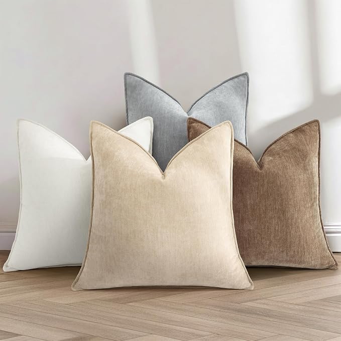 decorUhome Summer Couch Euro Sham Throw Pillow Covers 26x26 Set of 2, - Image 6
