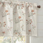 Kitchen Valances for Windows, Floral Embroidered 52x18 Inch 1 Panel | Country by Unknown