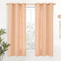 YoungsTex Peach Linen Curtains 45 Inches Long by YoungsTex