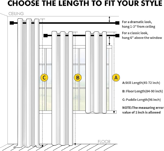 MIULEE Black 100% Blackout Curtains - Image 8