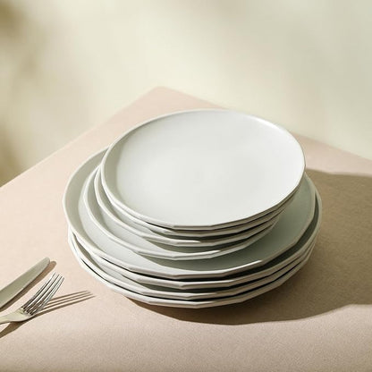 Stone Lain Rio 4-Piece Salad Plate Set Stoneware, Beige