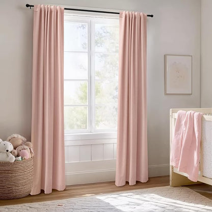Faux Linen Total Blackout Curtains - Image 5