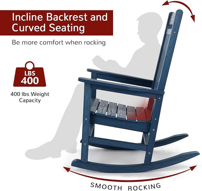 Stoog All-Weather Patio Rocking Chairs Set of 2 - Image 5