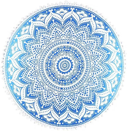 Mandala Floor Pillow Cover Meditation Cushion Seating Throw Hippie Round - Image 6