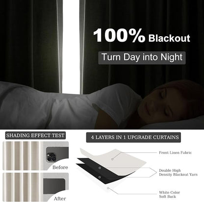 92 Inches Long Blackout Curtains - Image 6