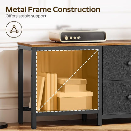YATINEY TV Stand for TVs up to 55", Entertainment Center - Image 6