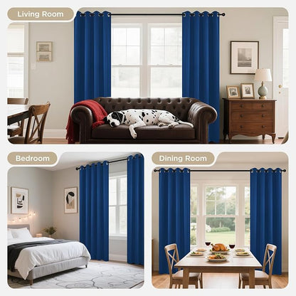 Joydeco Blackout Curtains 72 inches Long 2 Panels Set, Thermal Insulated Long - Image 8