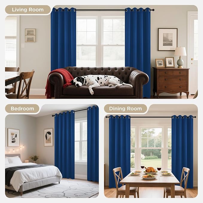 Joydeco Blackout Curtains 45 Inch Length 2 Panels Set, Thermal Insulated Long - Image 8