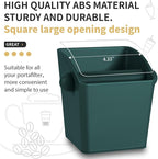 Espresso Knock Box Square High Side Wall Splash Prevention Design Knock Box Shock Absorbing Non Slip Knock Box Espresso With Removable Knock Bar Espresso Accessories for Home/Office