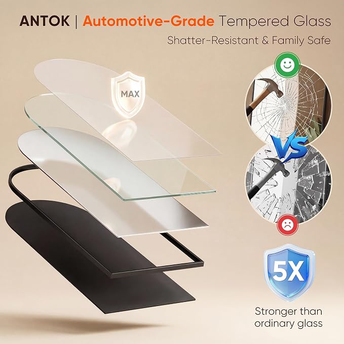Antok 71" x28” Arched Full Length Floor Mirror, Free Standing/Wall Mount/Leaning - Image 7