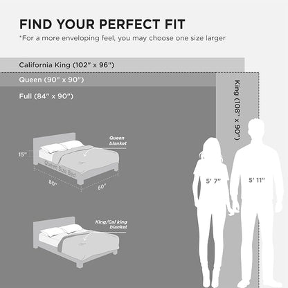 Bedsure GentleSoft Fleece Blankets King Size Dark Grey - Image 3