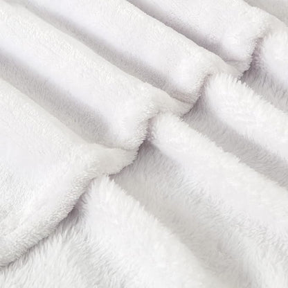 BEDELITE Fleece Blanket Soft Plush Twin Size Blanket White 60"x80" | Ultra Soft - Image 7