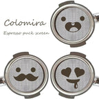 58.5mm Espresso Puck Screen, Lower Shower Screen, Metal Coffee Reusable Filter for 58mm Espresso Portafilter Basket, 1.7 Thickness(Mustache)